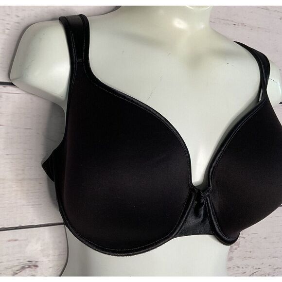 Natori Bra 34DD Black Bra Chic Comfort Full Figure Sweetheart Contour Underwire - Picture 2 of 9